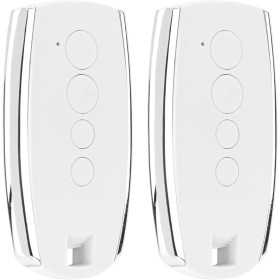 Lot de 2 télécommandes de porte de garage pour King Gates Stylo 4K et Stylo 2K 433 MHz Blanc